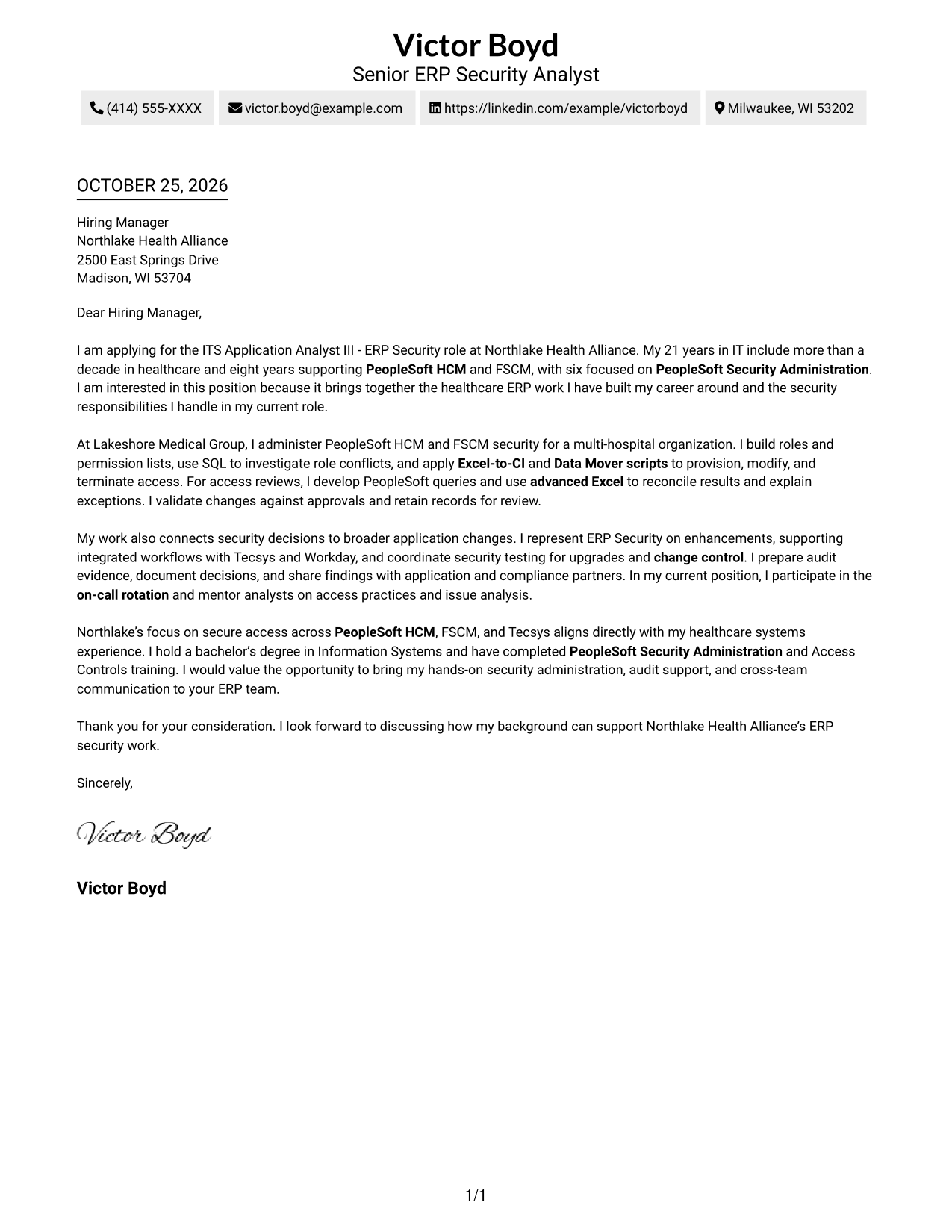 Cover letter example — page 1