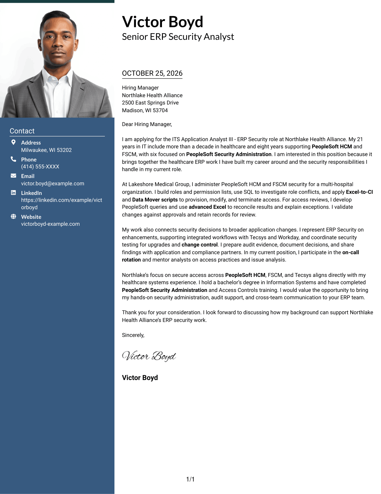 Cover letter example — page 1