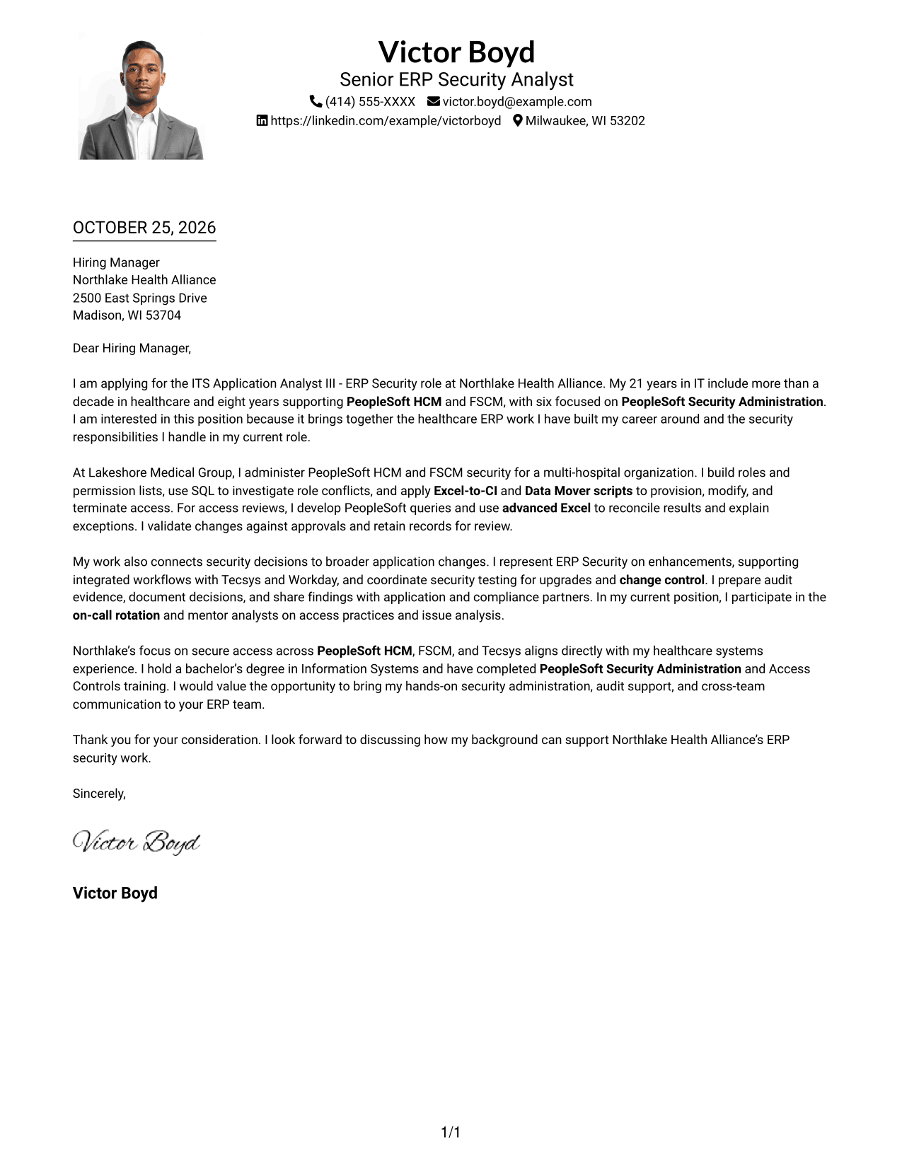 Cover letter example — page 1