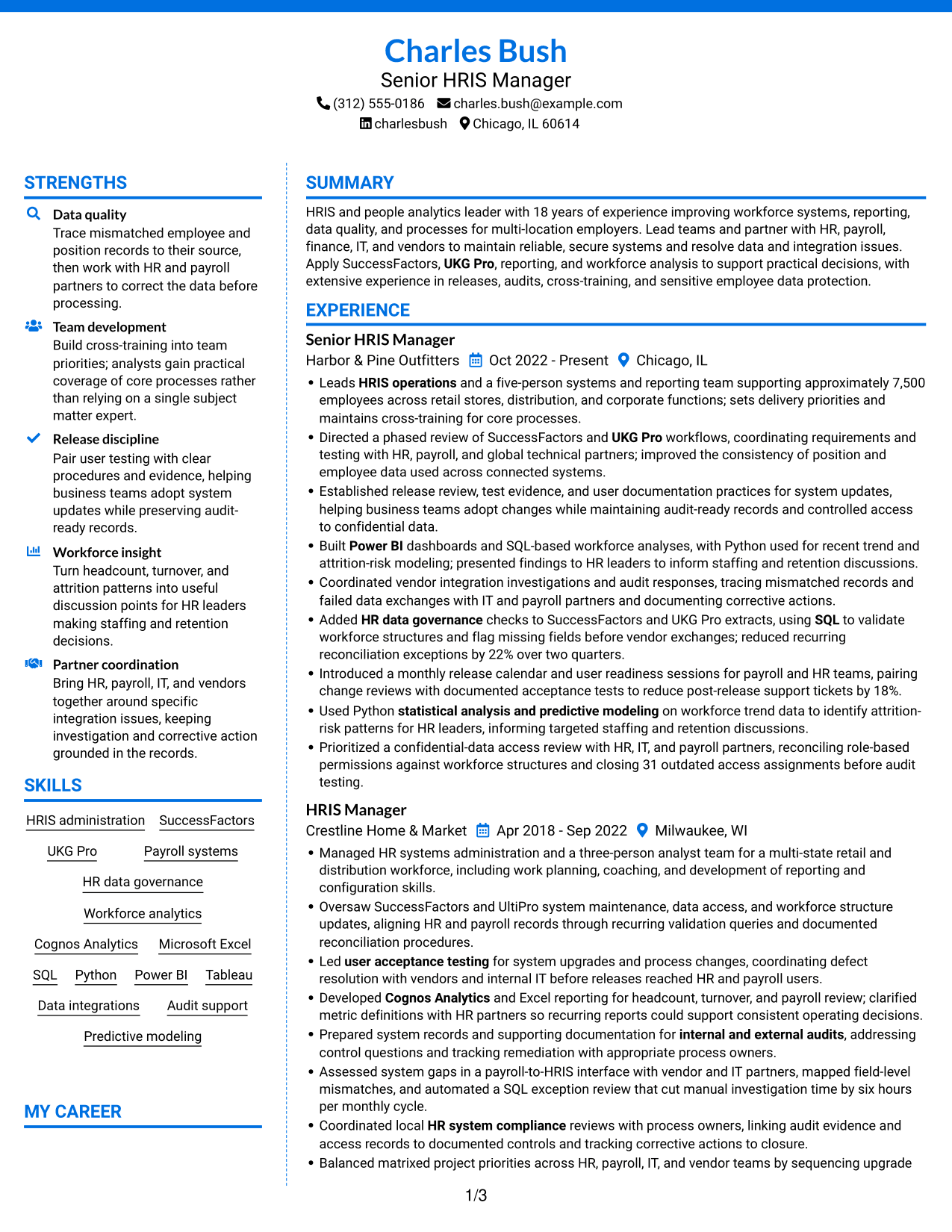 Resume example — page 1