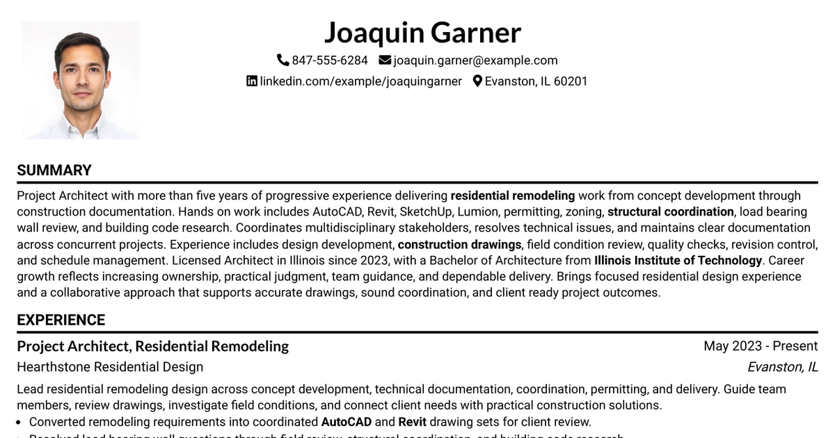 33 Mechanical Design Architect, CAD/ AutoCAD Resume Templates with Example 2026 (ATS-Optimized)