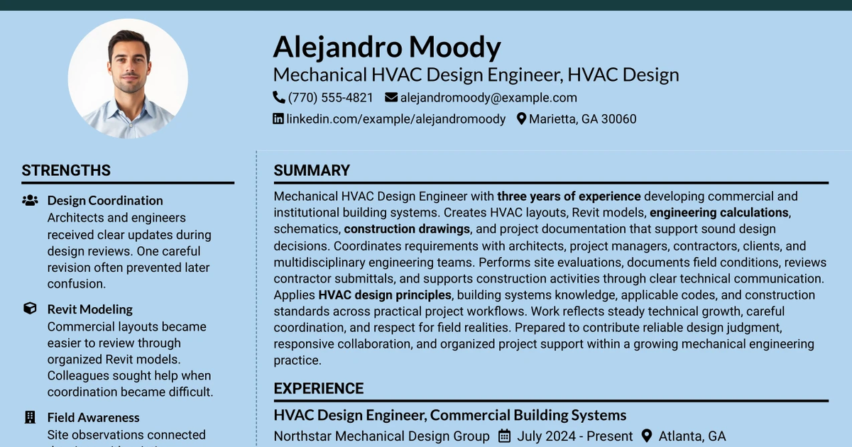 33 Mechanical HVAC Design Engineer - HVAC Design Resume Templates with Example