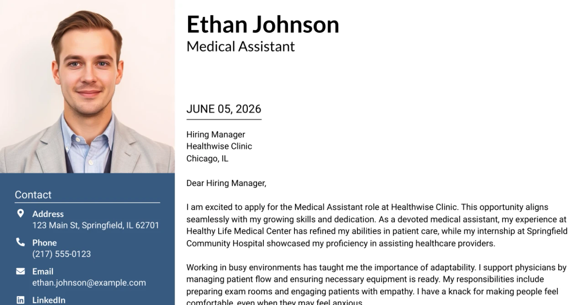 30+ Medical Assistant Cover Letter Templates with Example 2026