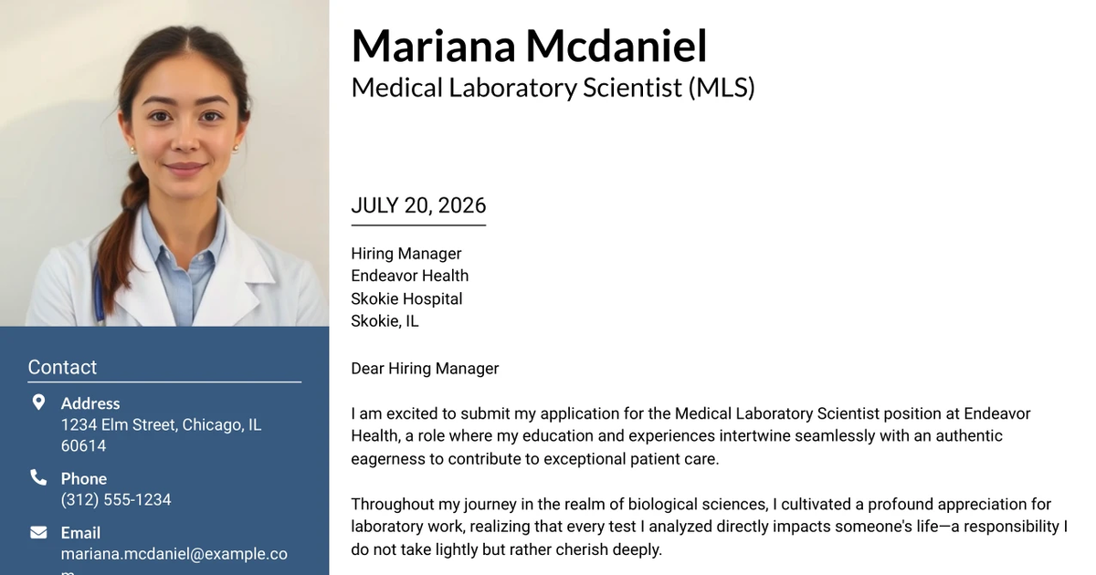 30+ Medical Laboratory Scientist (MLS) Cover Letter Templates with Example 2026