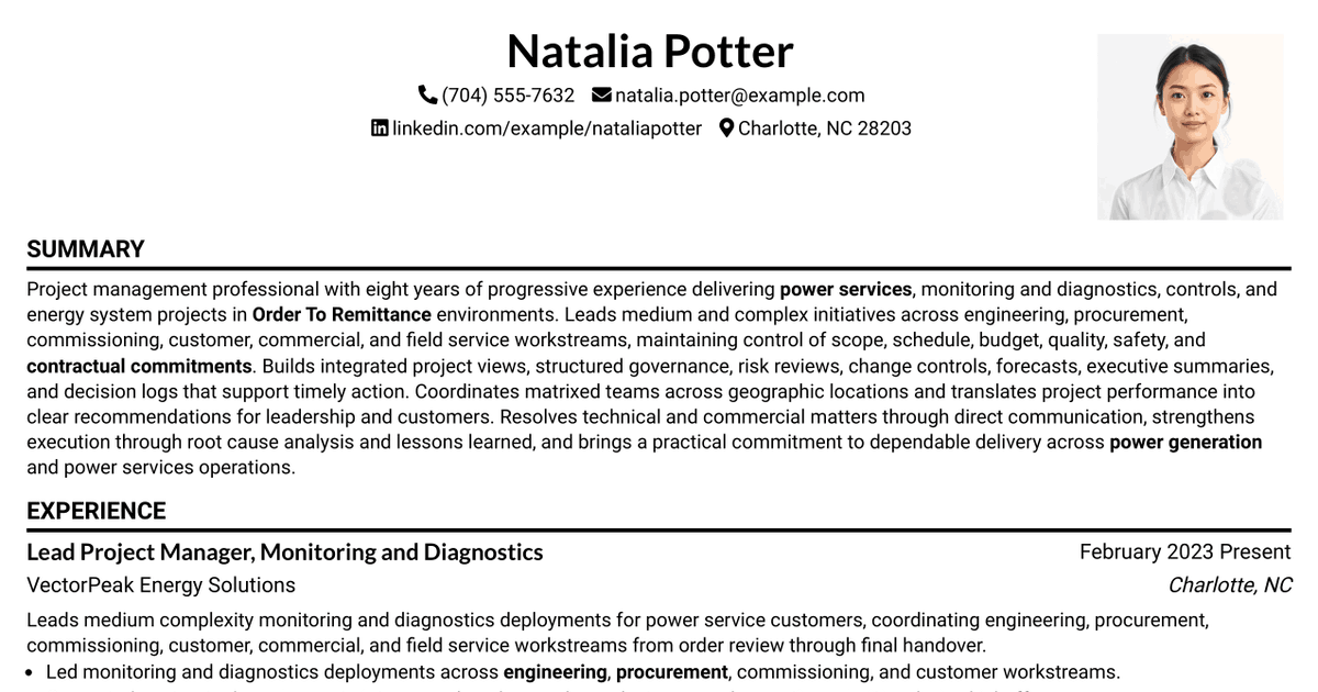 7 Monitoring & Diagnostics Platforms Project Manager Resume Templates with Example