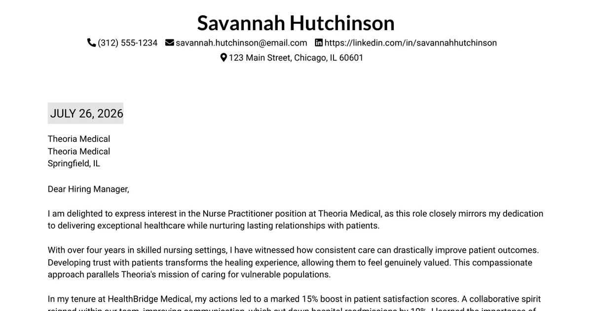 30+ Nurse Practitioner or Physician Assistant Cover Letter Templates with Example 2026