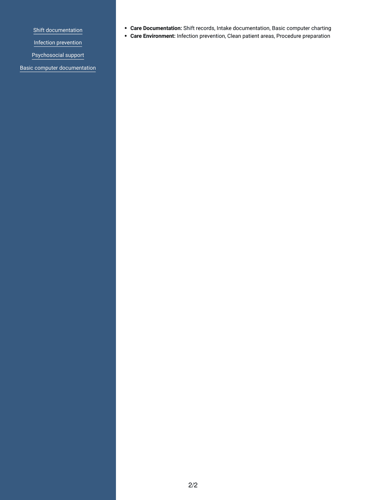 Resume example — page 2