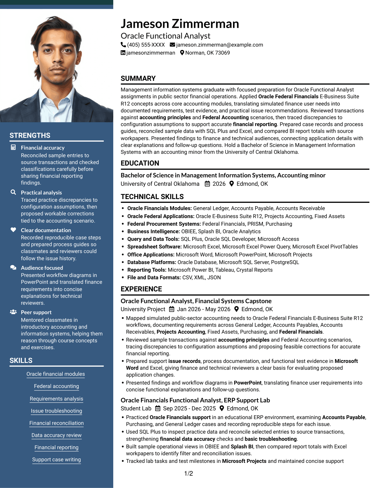 Resume example — page 1