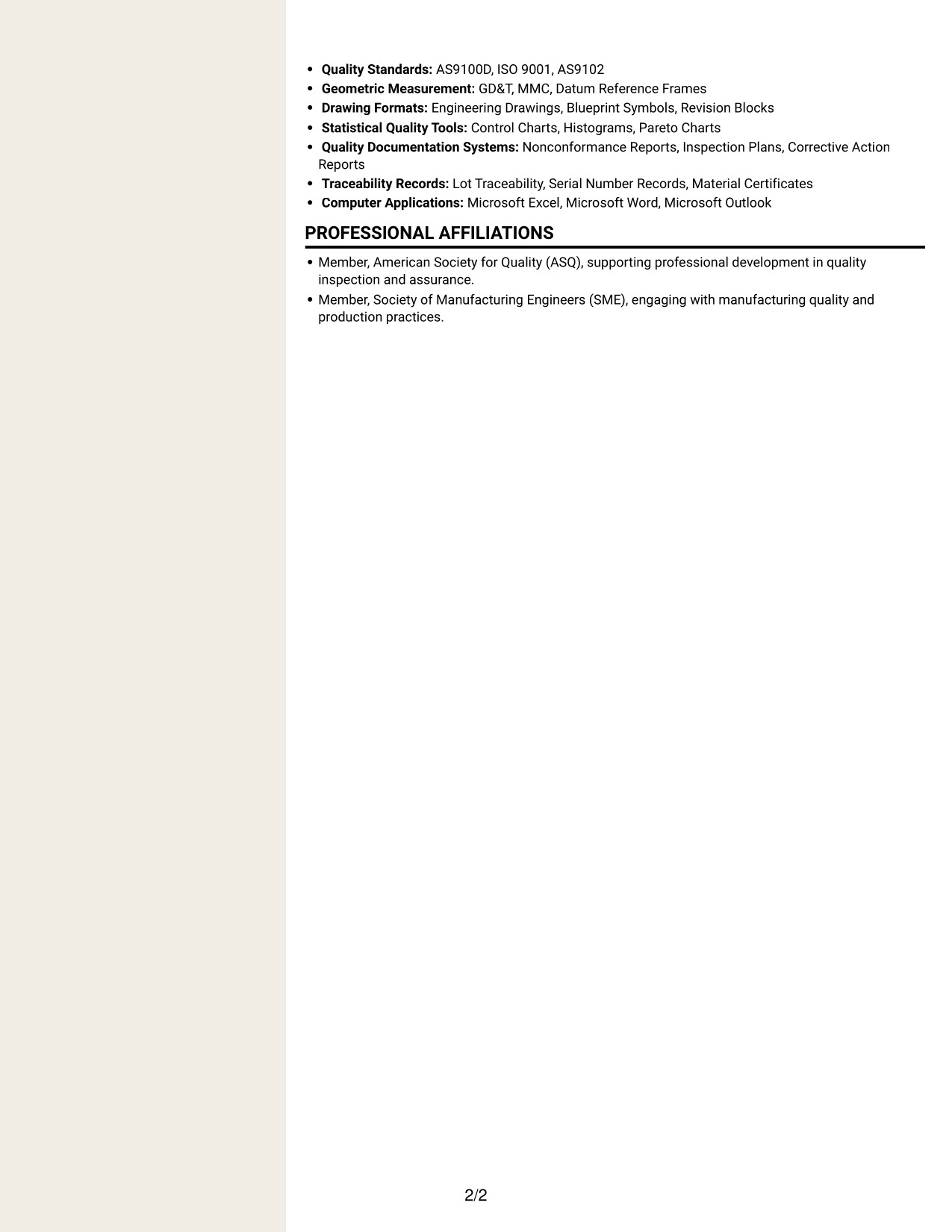 Resume example — page 2
