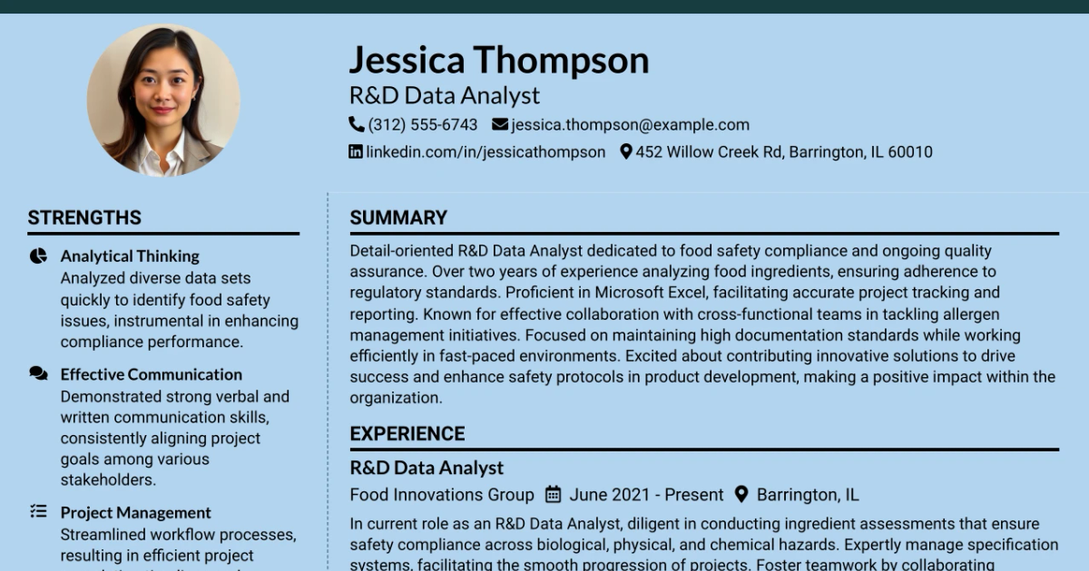 33 R&D DATA ANALYST Resume Templates with Example 2026 (ATS-Optimized)