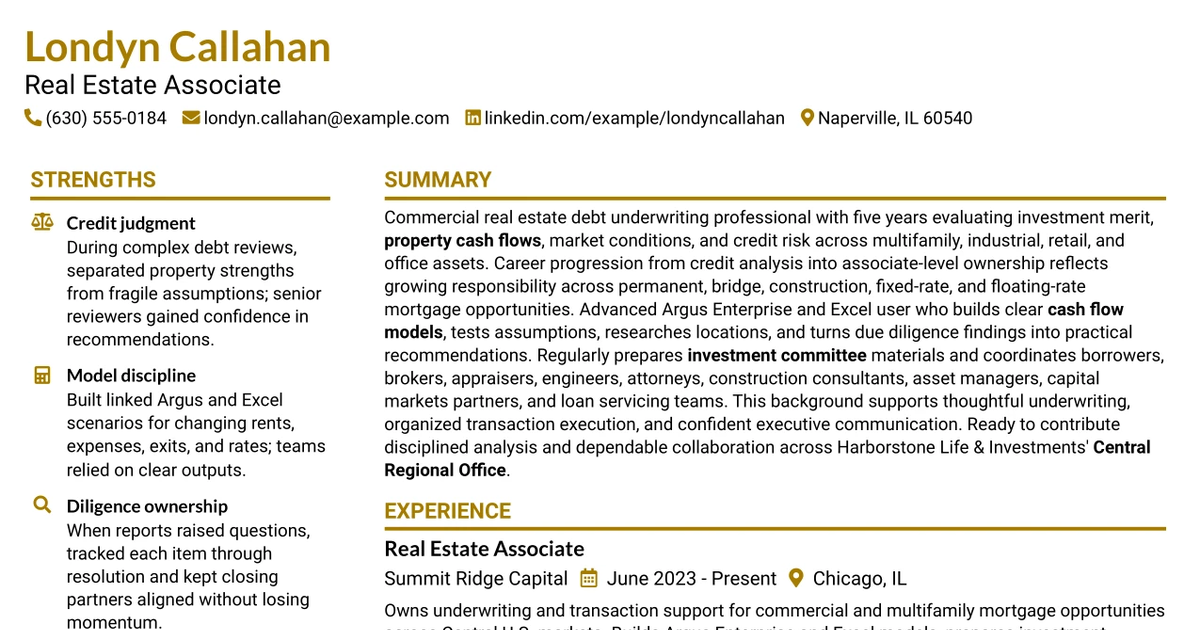 33 Real Estate Associate Resume Templates with Example 2026 (ATS-Optimized)