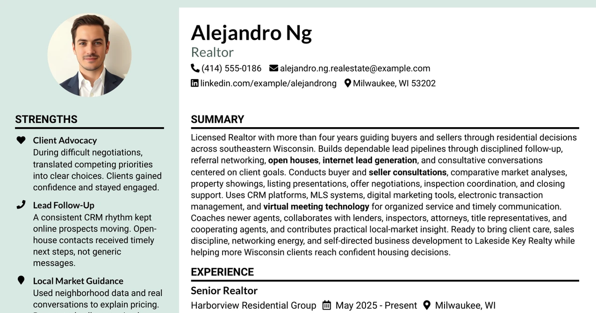 33 Realtor Resume Templates with Example 2026 (ATS-Optimized)