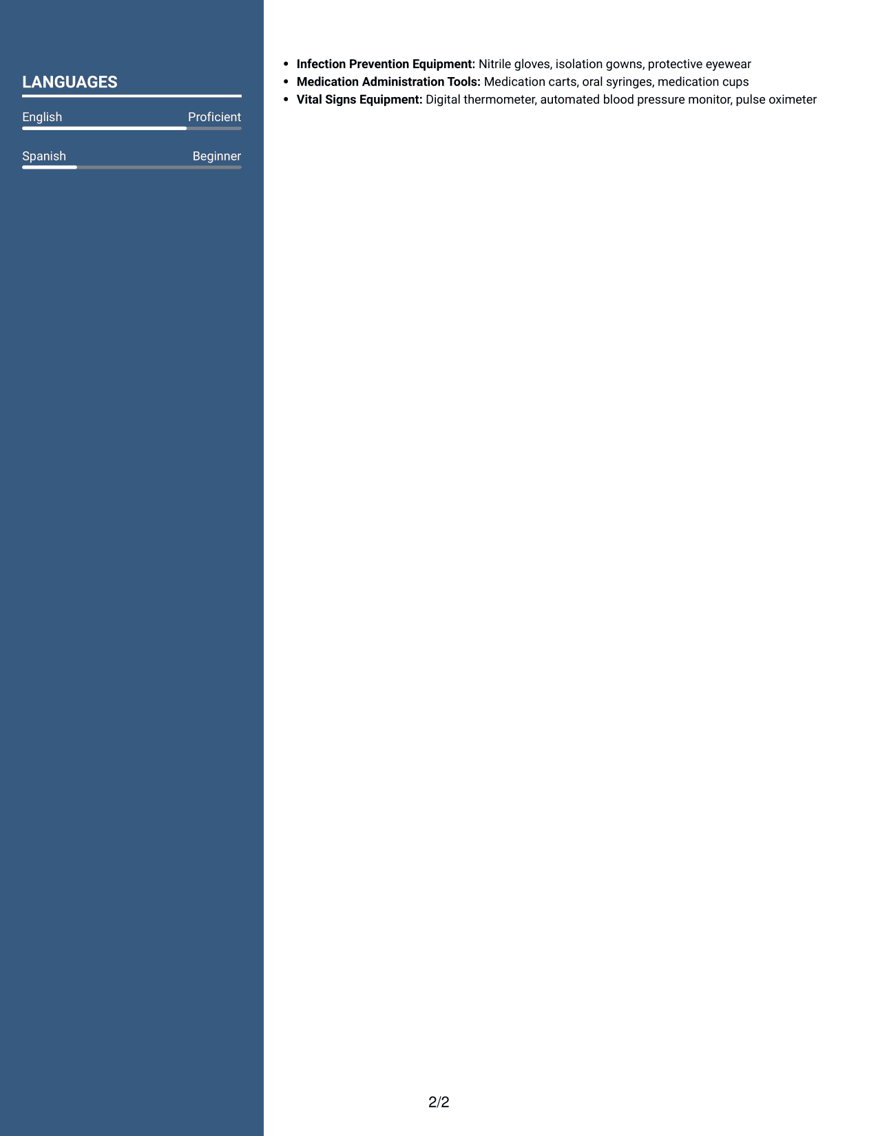Resume example — page 2