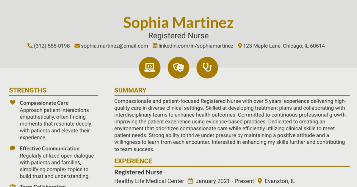 33 Registered Nurse Resume Templates with Example 2026 (ATS-Optimized)