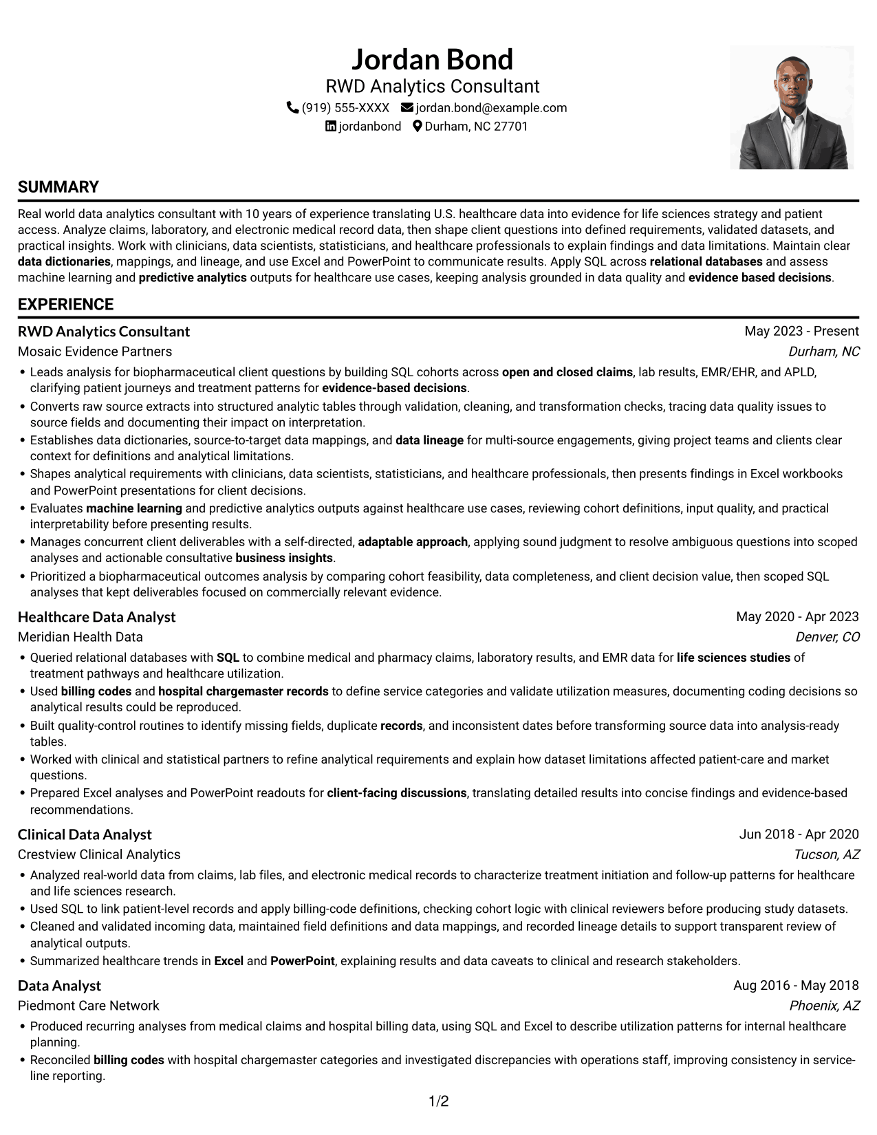 Resume example — page 1