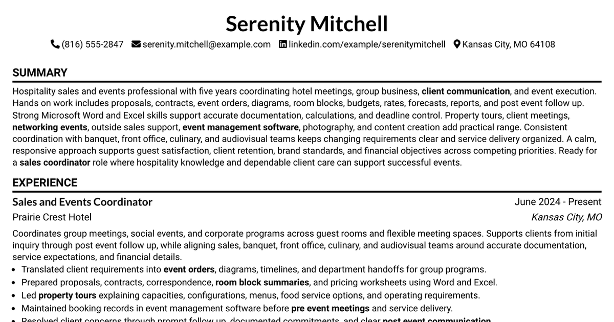 7 Sales Coordinator Resume Templates with Example
