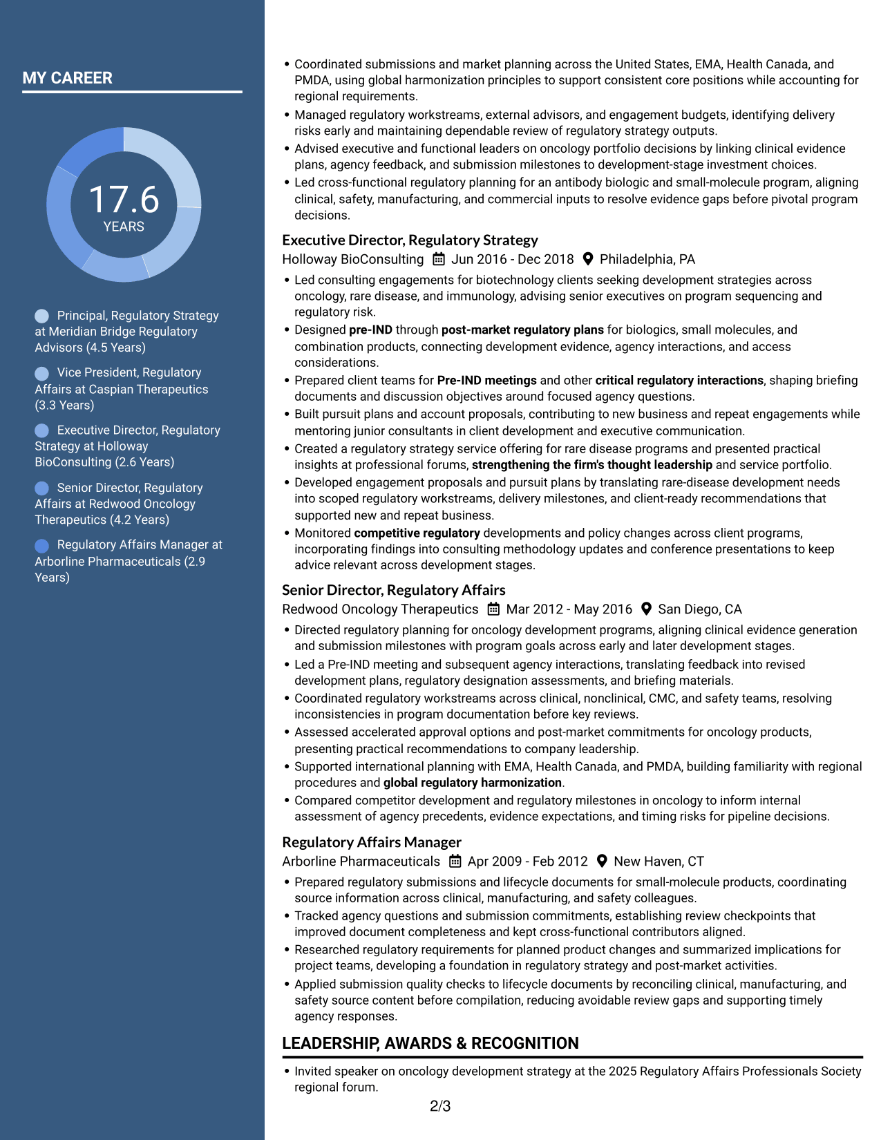 Resume example — page 2
