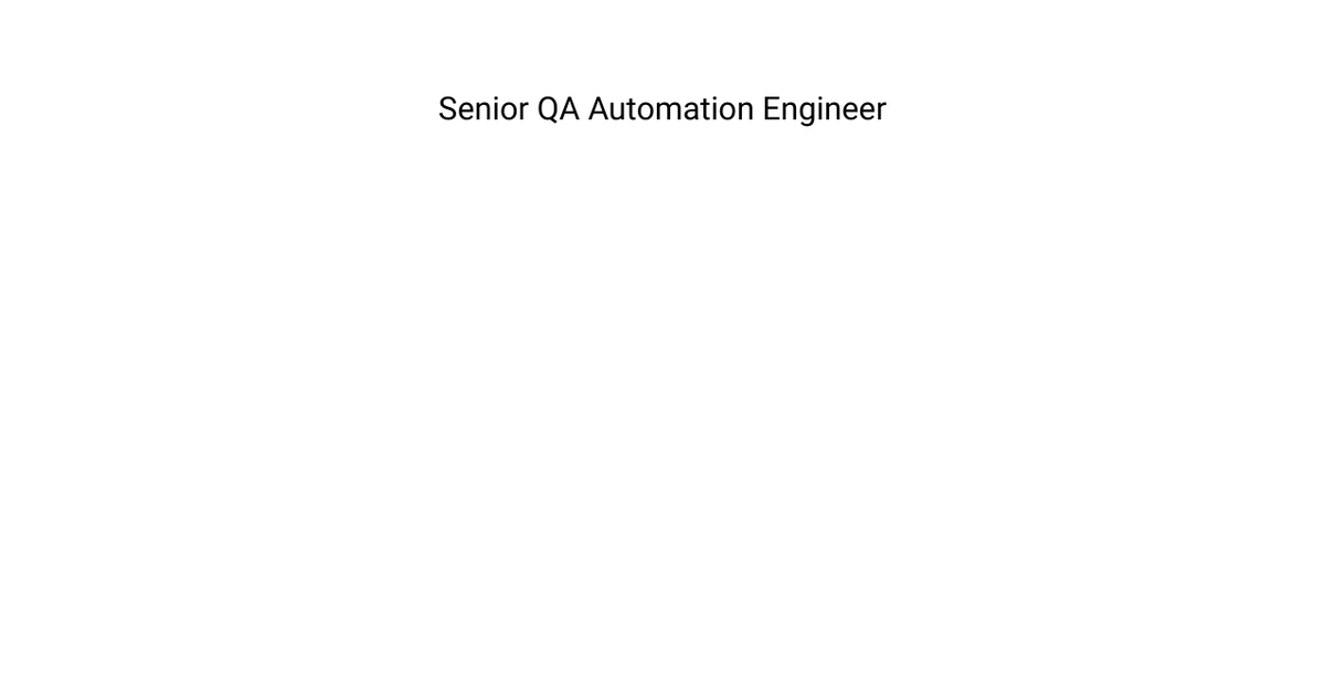 30+ Senior QA Automation Engineer (Java or Python) Cover Letter Templates with Example 2026