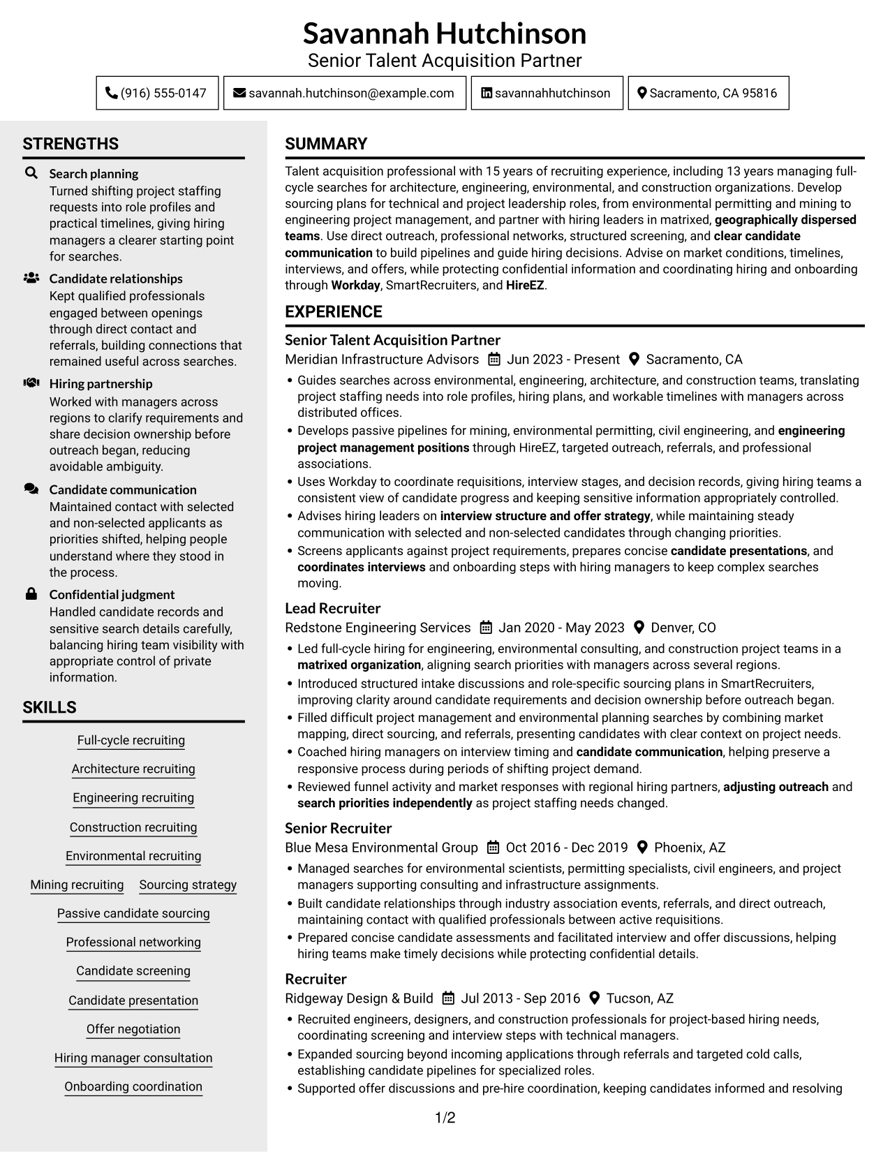 Resume example — page 1