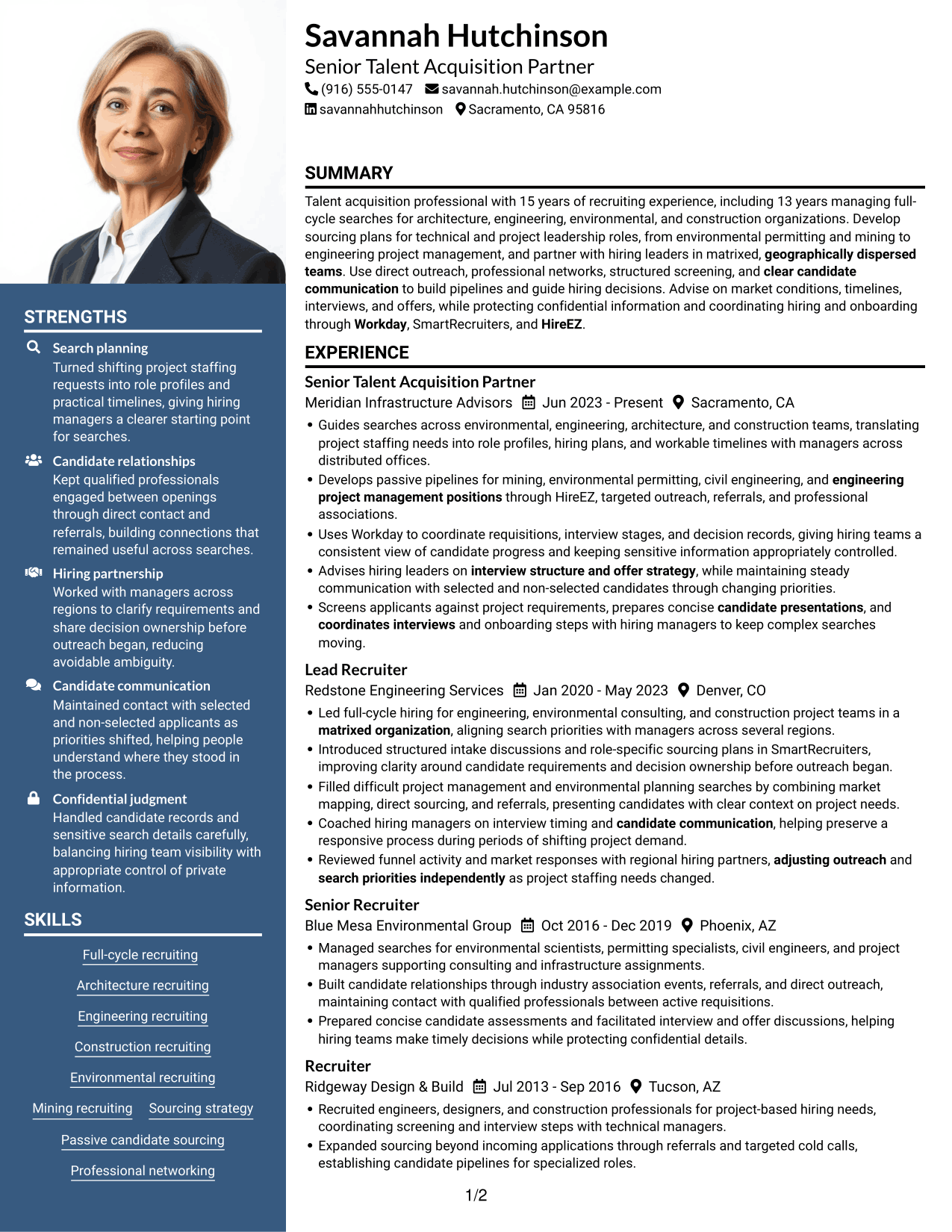 Resume example — page 1