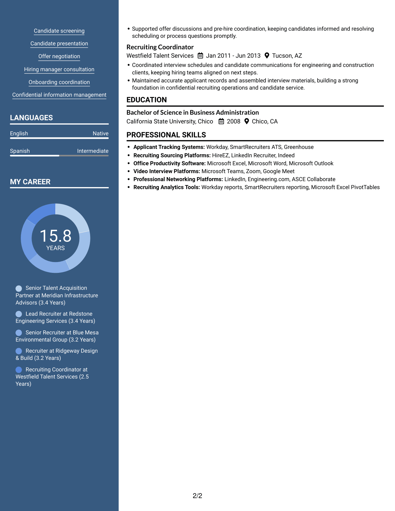 Resume example — page 2
