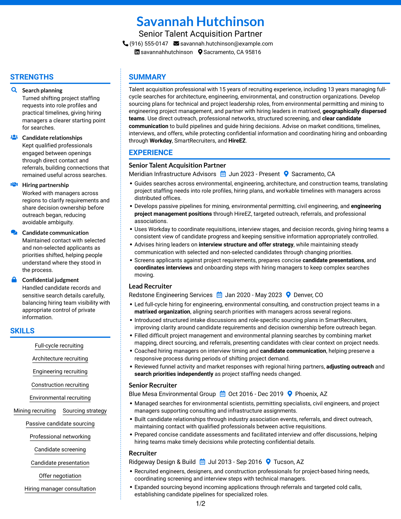 Resume example — page 1
