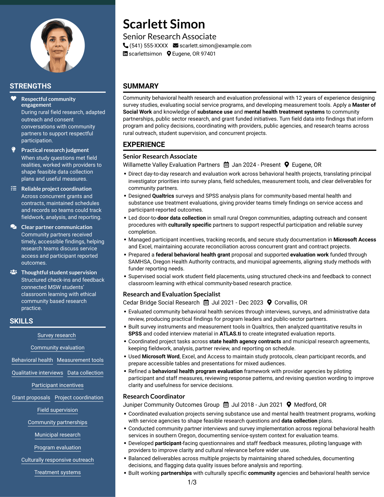 Resume example — page 1