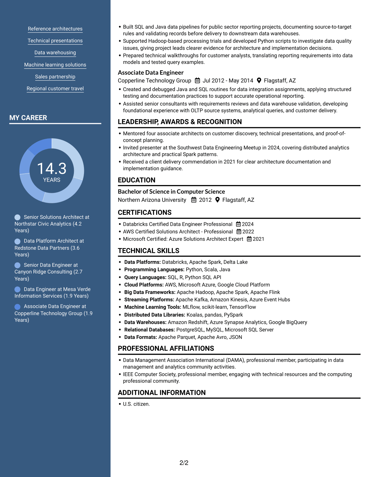 Resume example — page 2