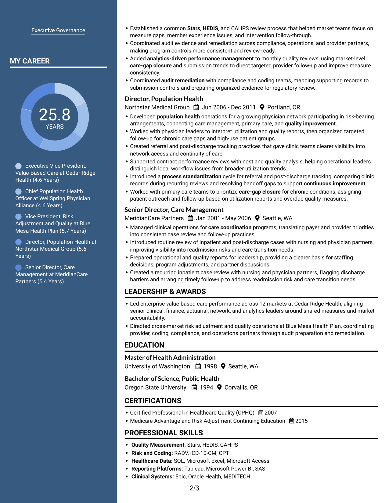 Resume example — page 2