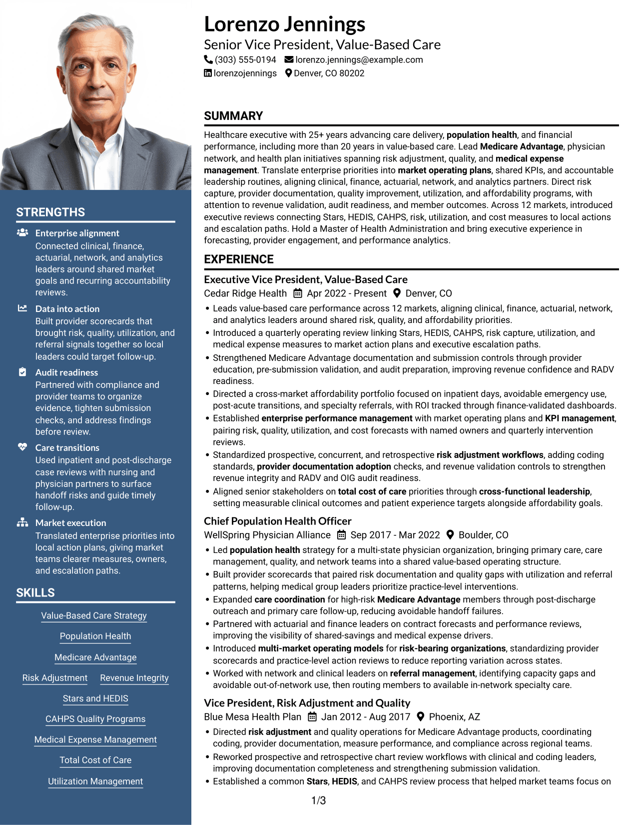 Resume example — page 1