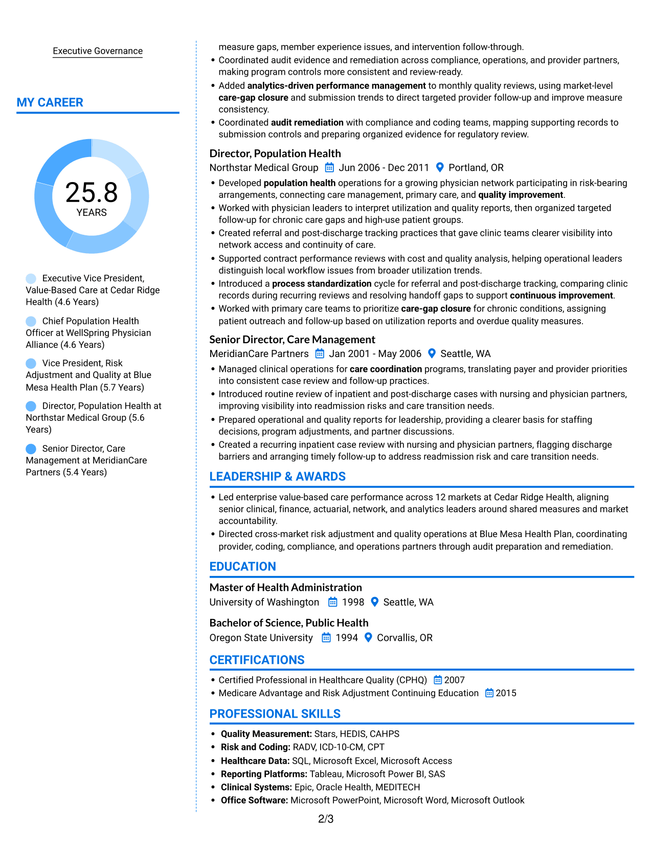 Resume example — page 2