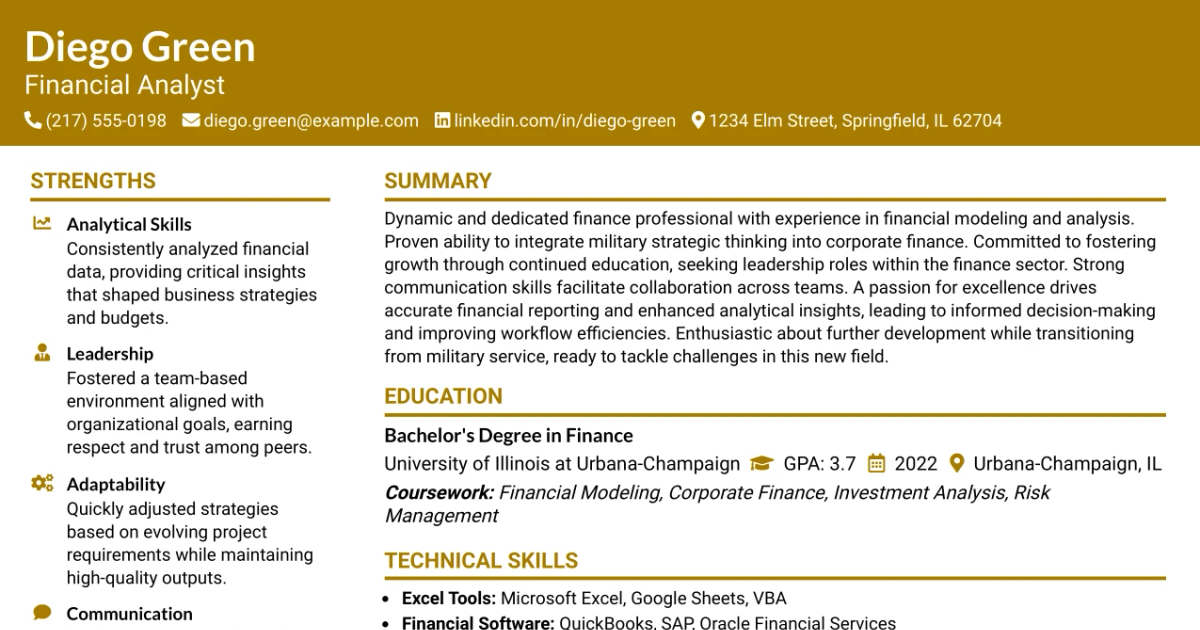 33 Skill Bridge Internship Resume Templates with Example 2026 (ATS-Optimized)
