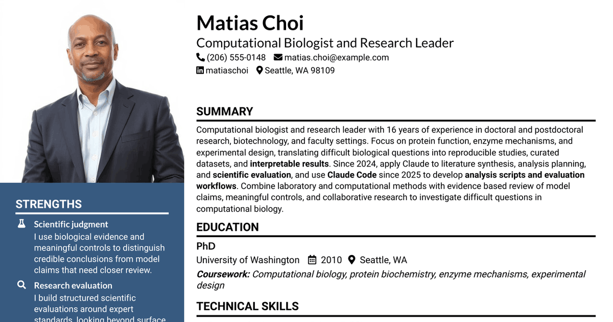 7 STEM Fellow - Scientific AI Evaluation Resume Templates with Example