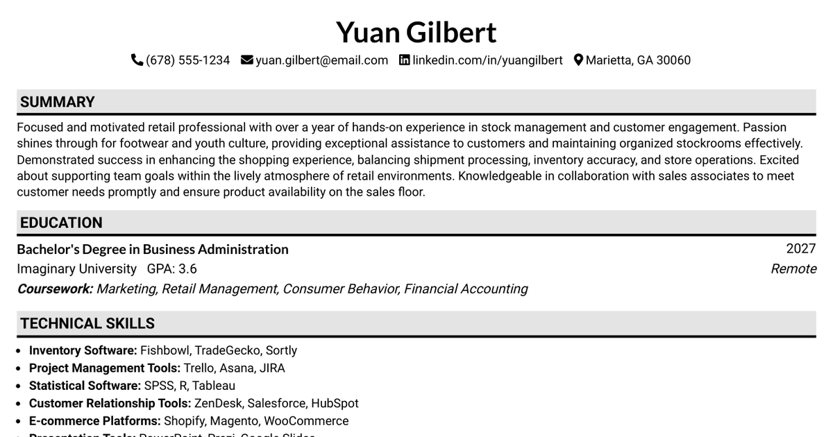 33 Stock Associate Resume Templates with Example 2026 (ATS-Optimized)