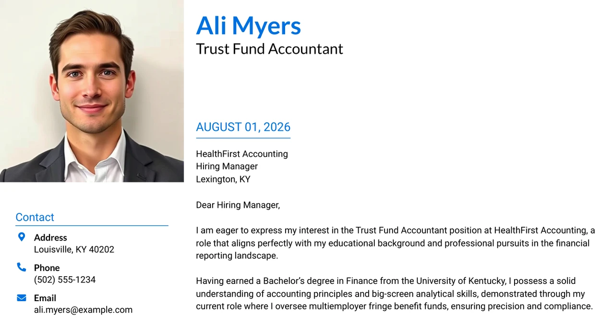 30+ Trust Fund Accountant Cover Letter Templates with Example 2026