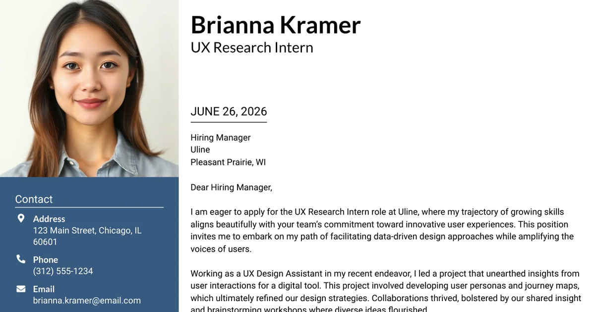 30+ UX Research Intern Cover Letter Templates with Example 2026