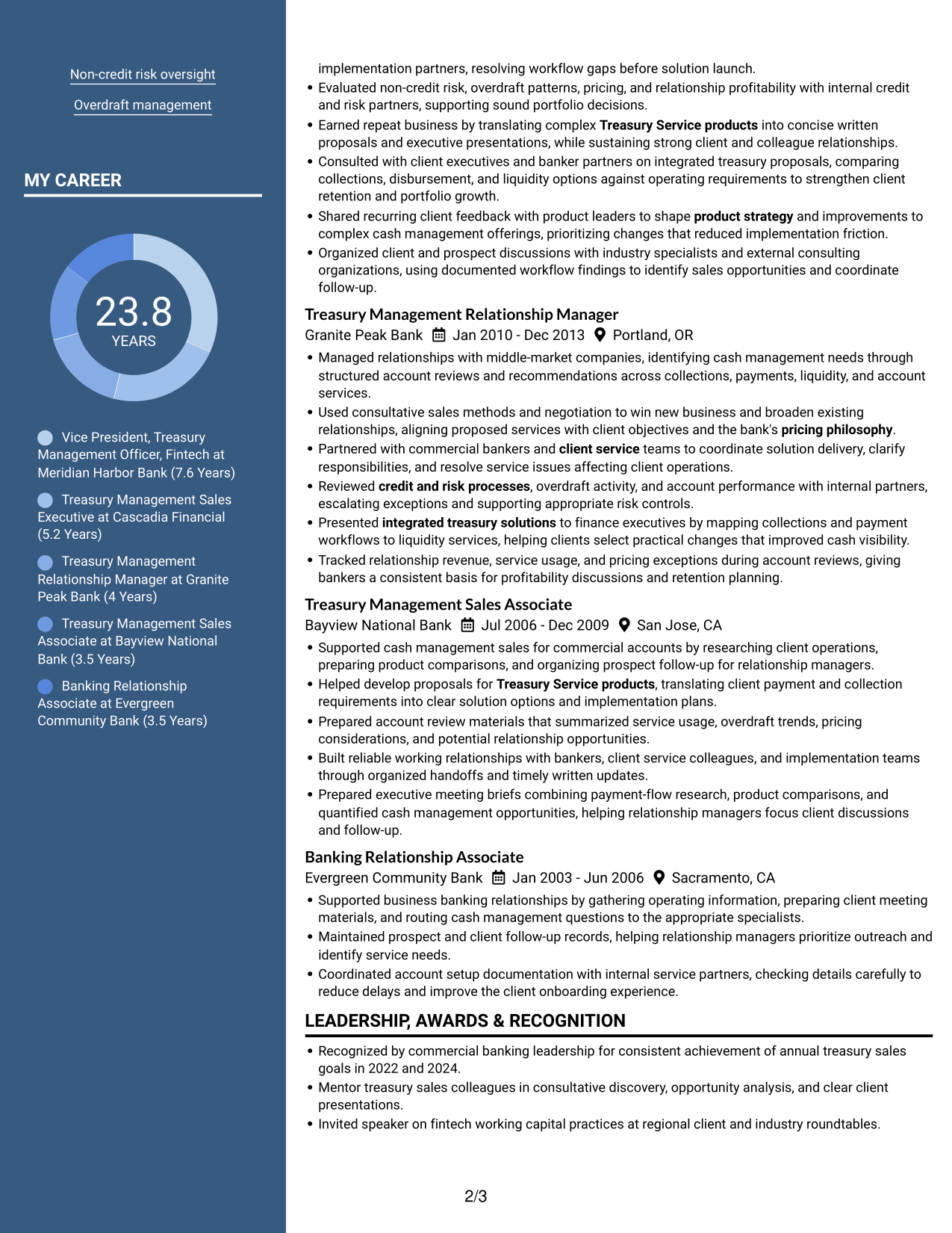 Resume example — page 2