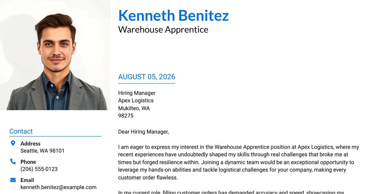 30+ Warehouse Apprentice Cover Letter Templates with Example 2026