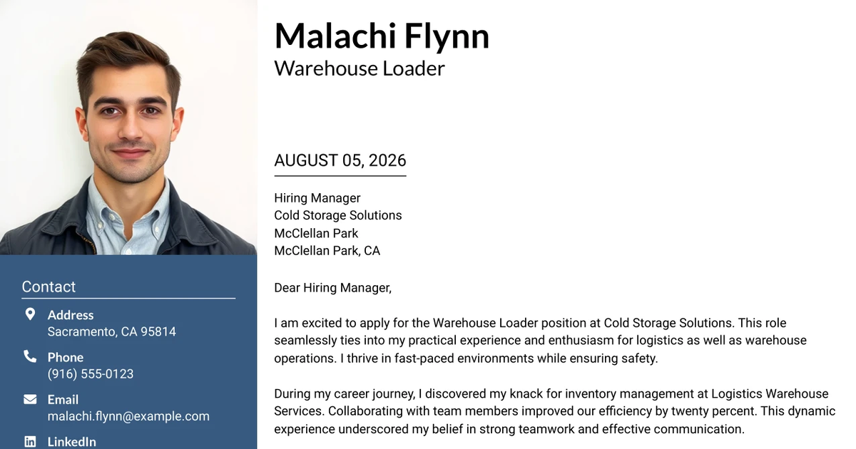 30+ WAREHOUSE LOADER Cover Letter Templates with Example 2026