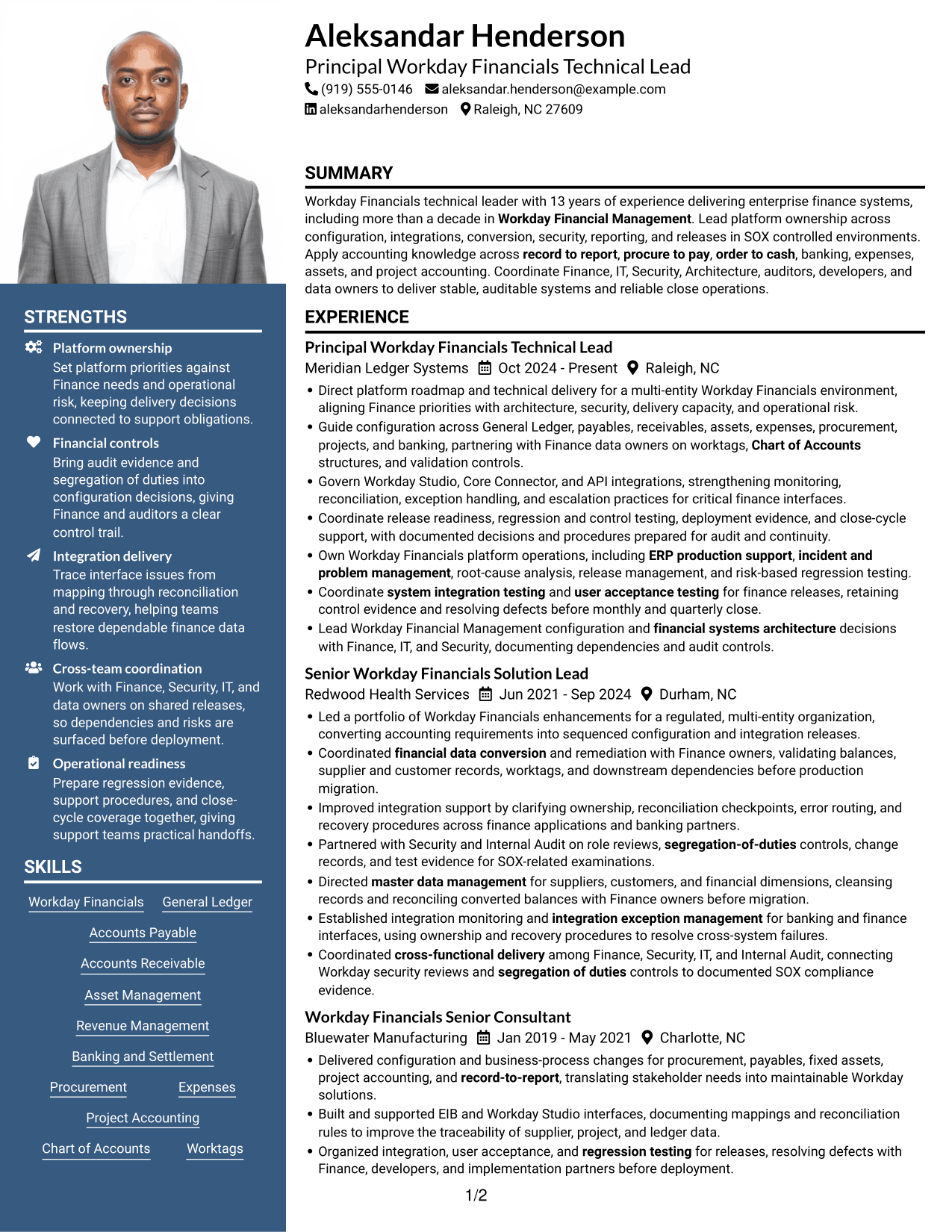 Resume example — page 1