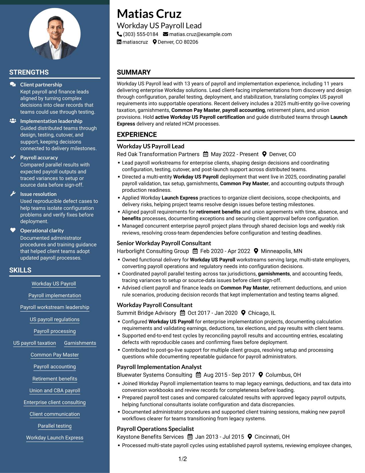 Resume example — page 1