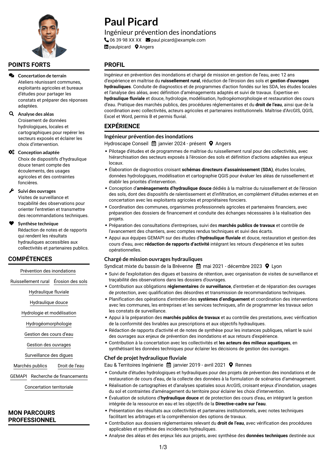 Exemple de CV — page 1