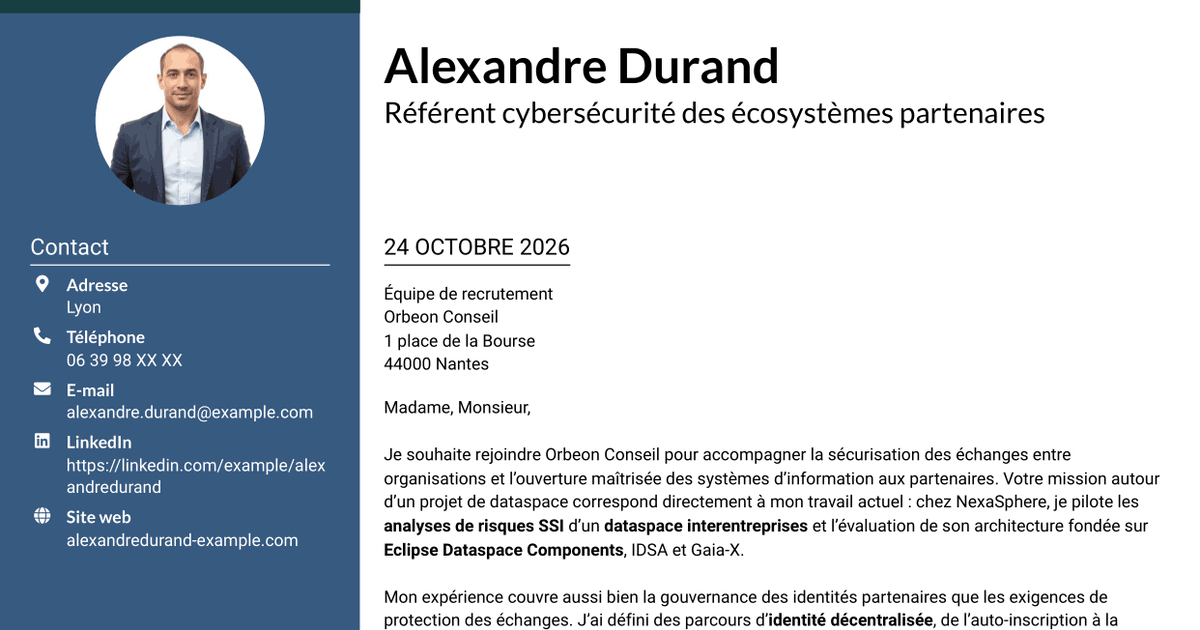 7 modèles de lettre de motivation pour Référent Cybersécurité - Échanges interentreprises, avec exemples
