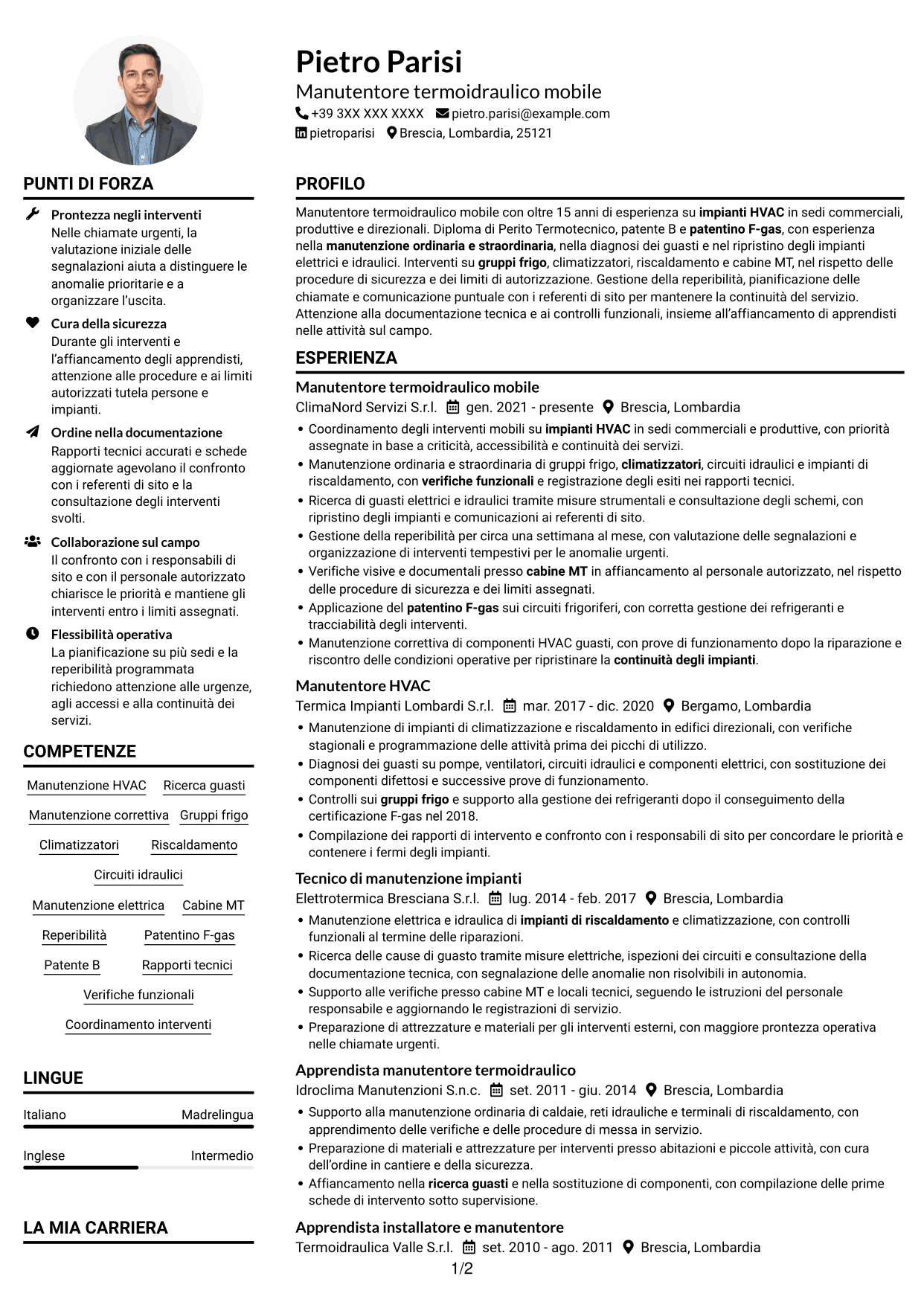 Manutentore Termoidraulico Mobile - Impianti HVAC CV, pagina 1