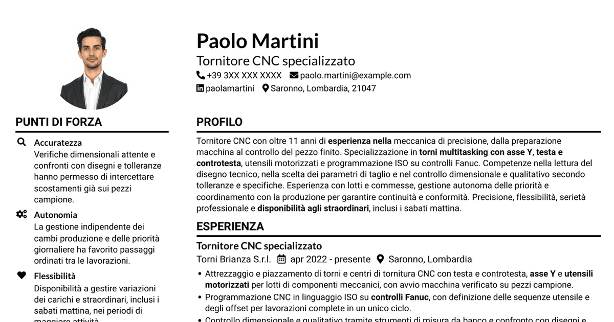 7 modelli di CV per Tornitore CNC - Torni multitasking con asse Y, con esempi